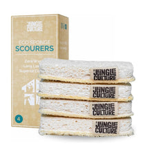 Load image into Gallery viewer, Jungle Culture Compostable Sponge With Loofah Scourers