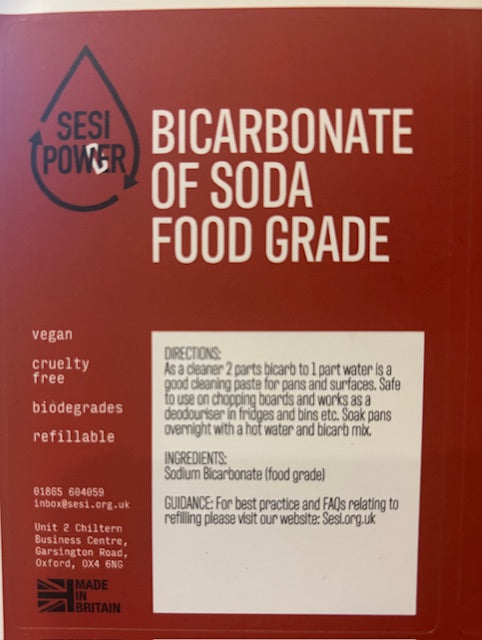 Sodium Bicarbonate/Baking Soda 450g - Local Refills Delivery