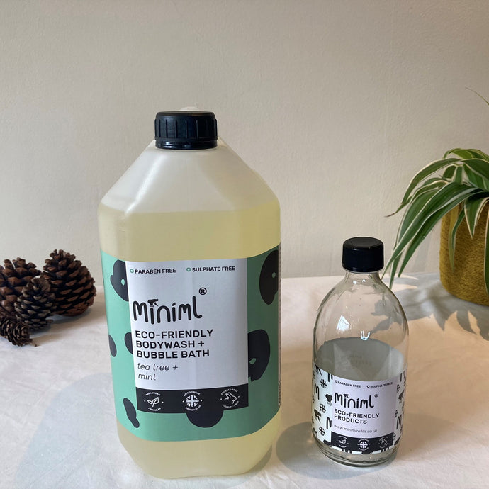 Miniml Bodywash and Bubblebath - Tea Tree and Mint